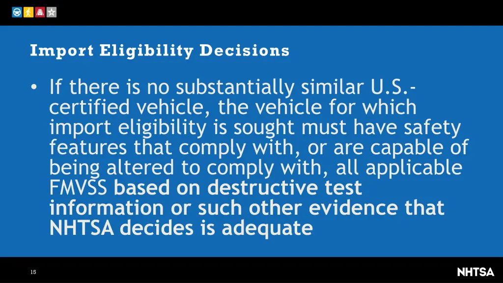 import eligibility decisions 2