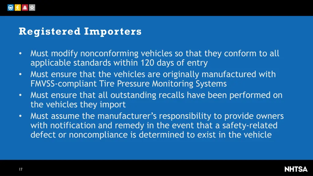 registered importers