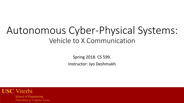 autonomous cyber physical systems vehicle