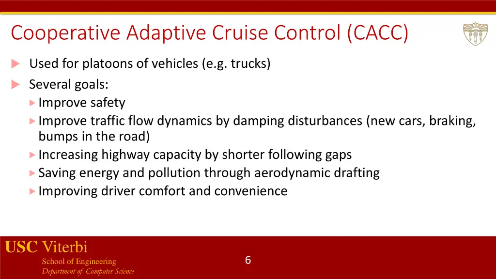 cooperative adaptive cruise control cacc