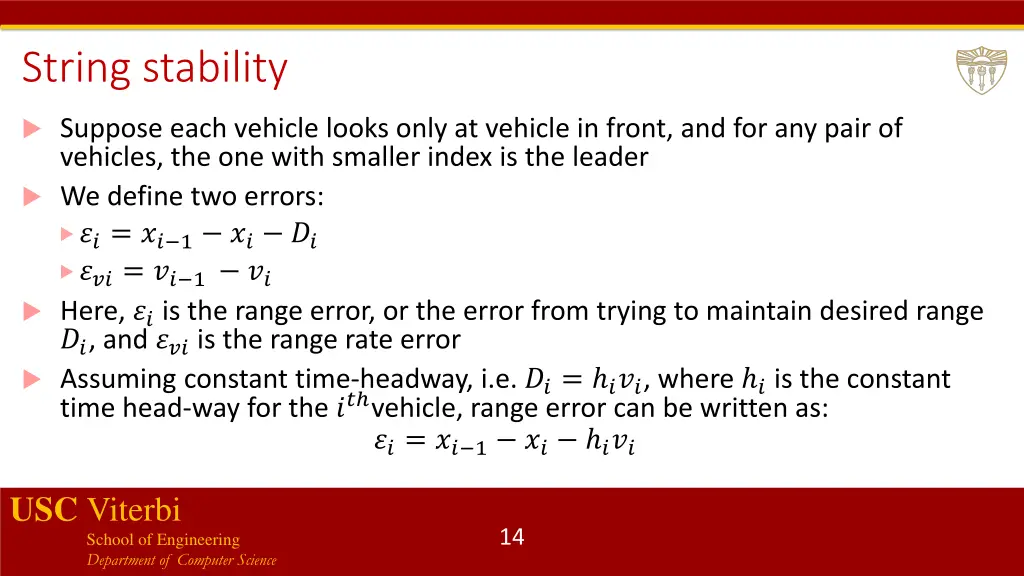 string stability