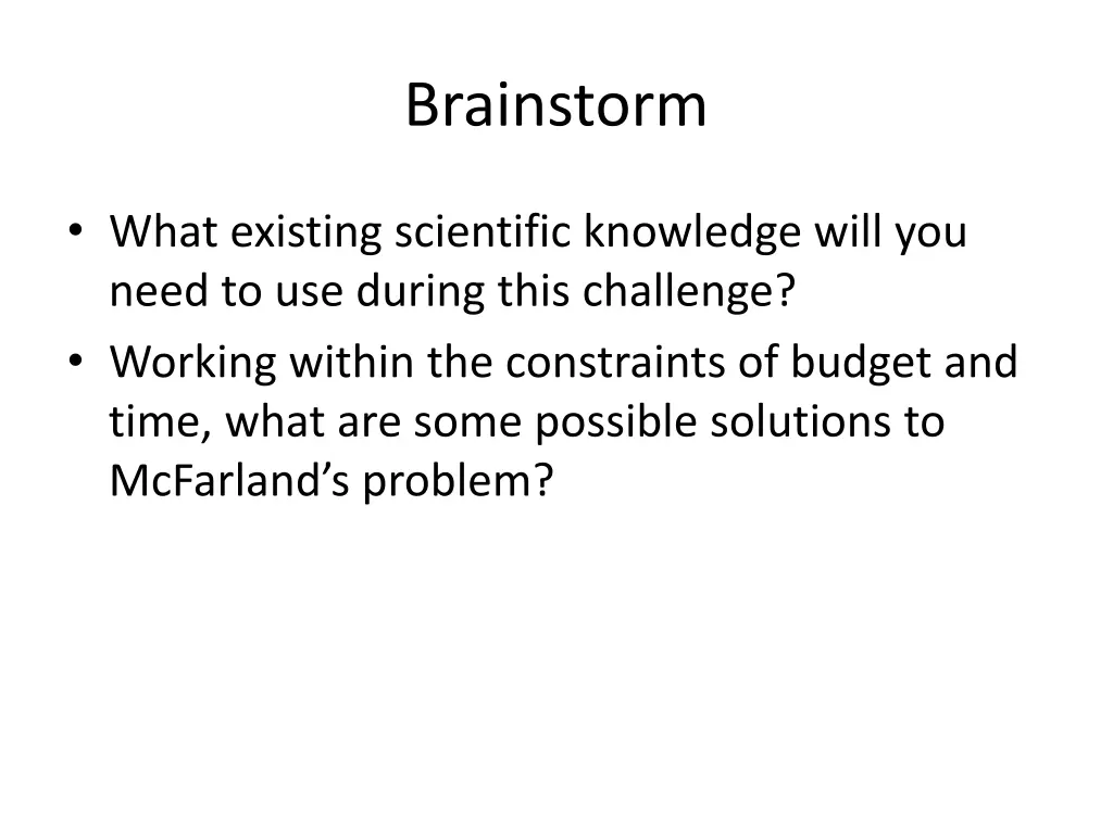 brainstorm