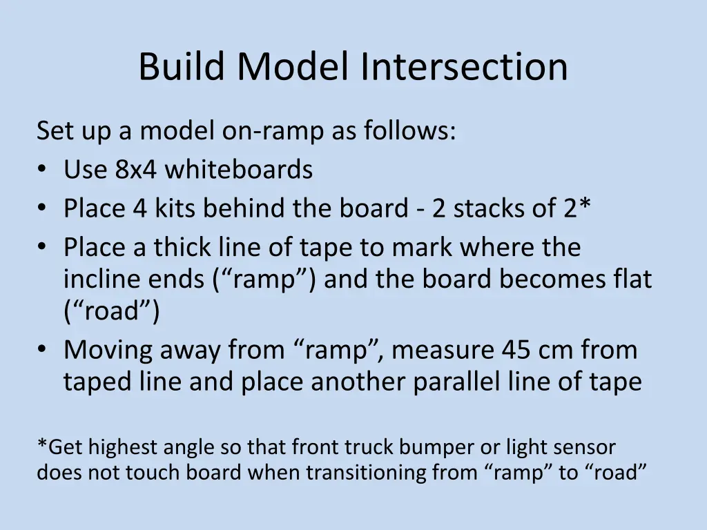 build model intersection