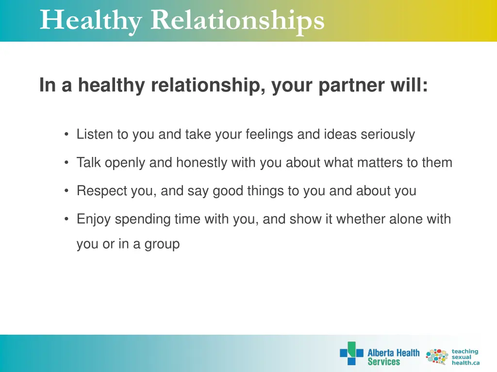 healthy relationships