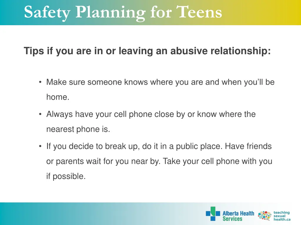 safety planning for teens 2