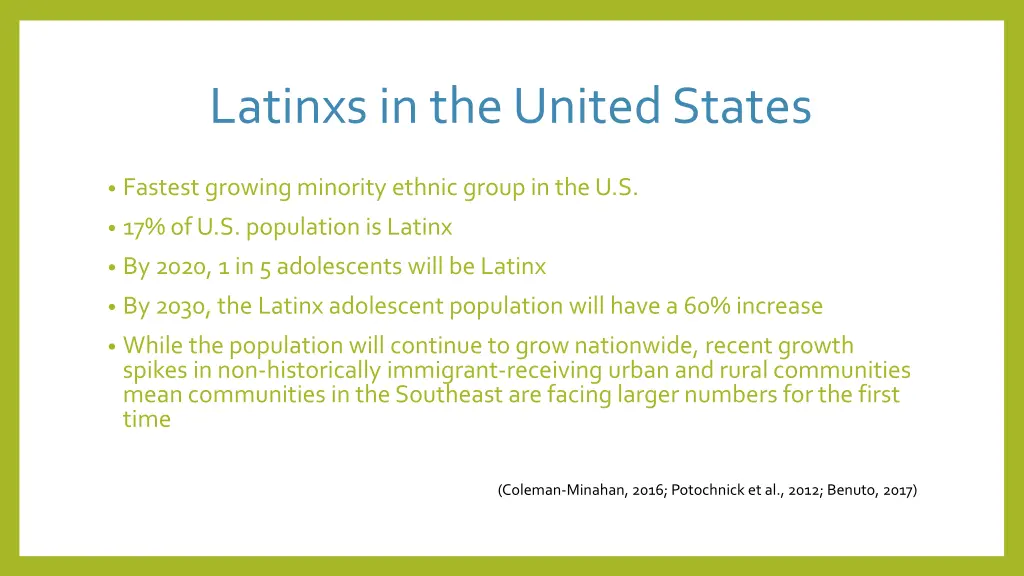 latinxsin the united states