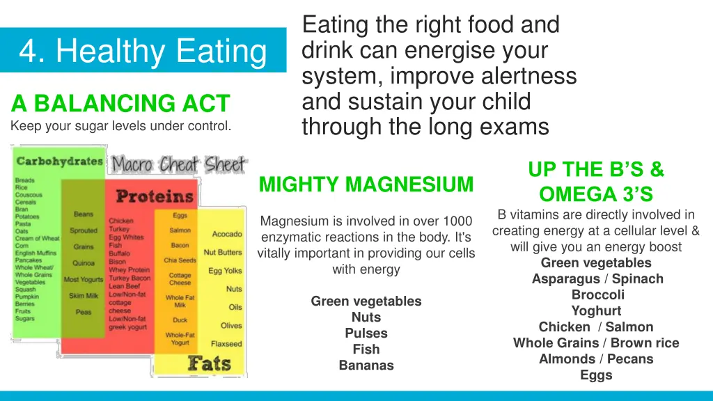 eating the right food and drink can energise your