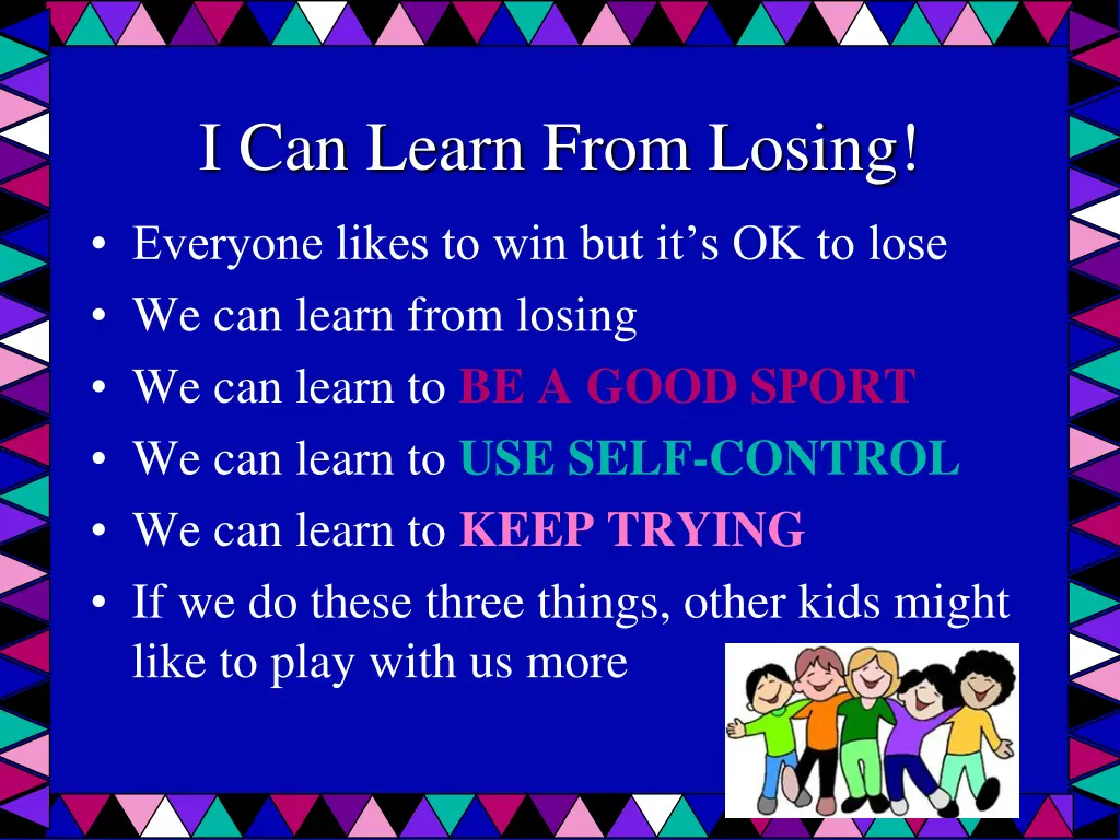 i can learn from losing 1