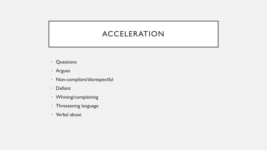 acceleration