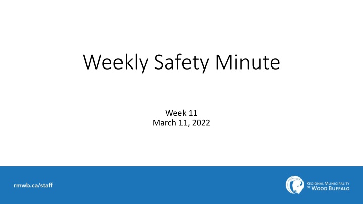 weekly safety minute