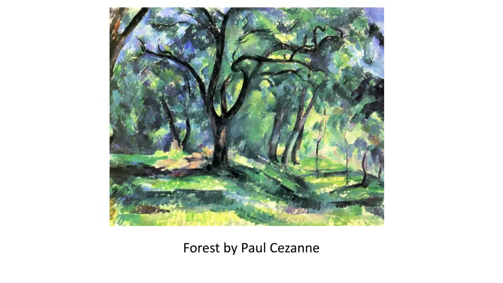 forest by paul cezanne