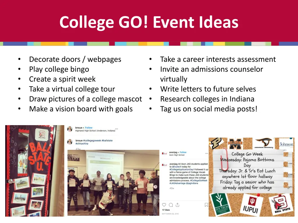 college go event ideas
