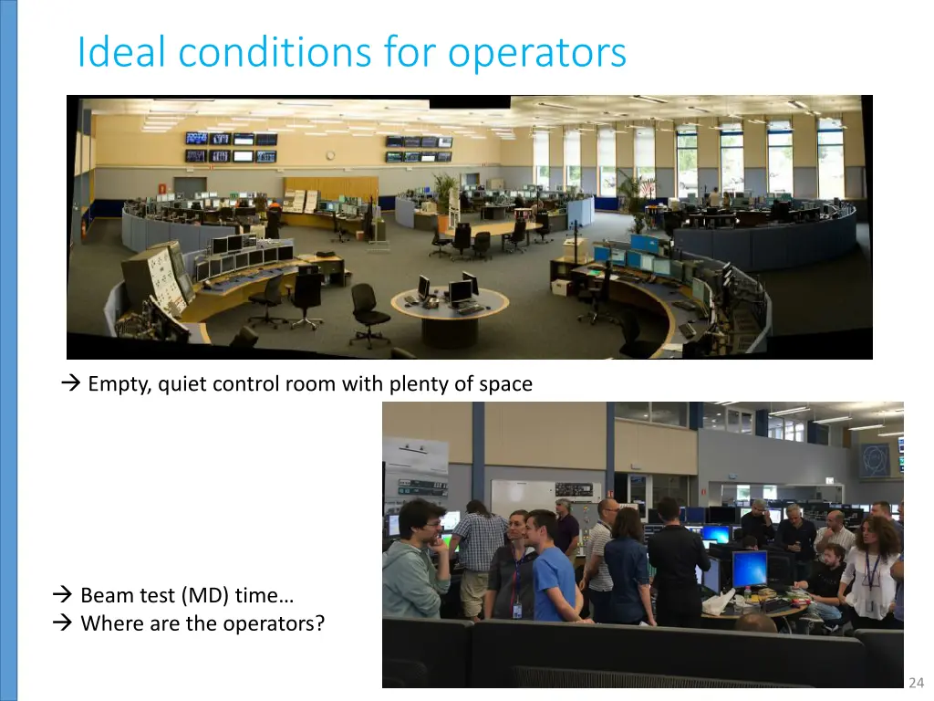 ideal conditions for operators