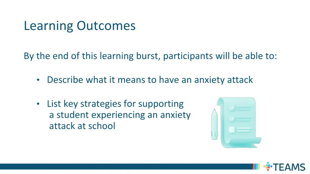 learning outcomes