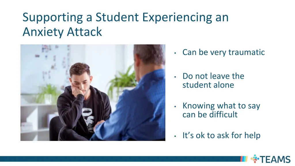 supporting a student experiencing an anxiety 1