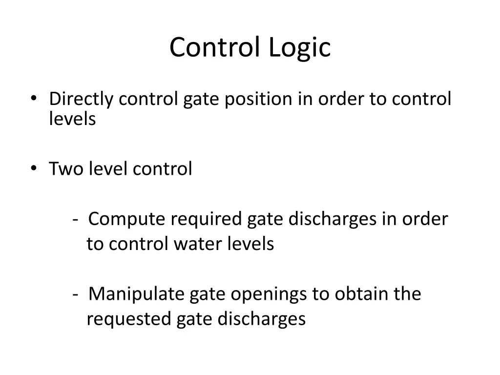 control logic