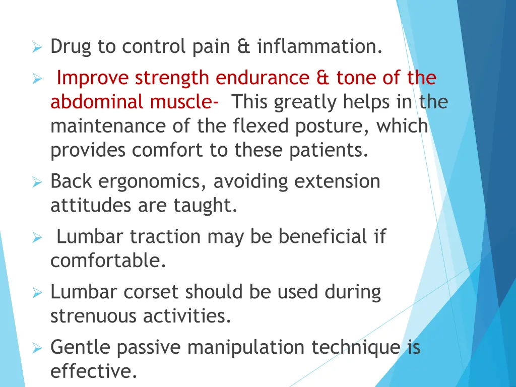 drug to control pain inflammation improve