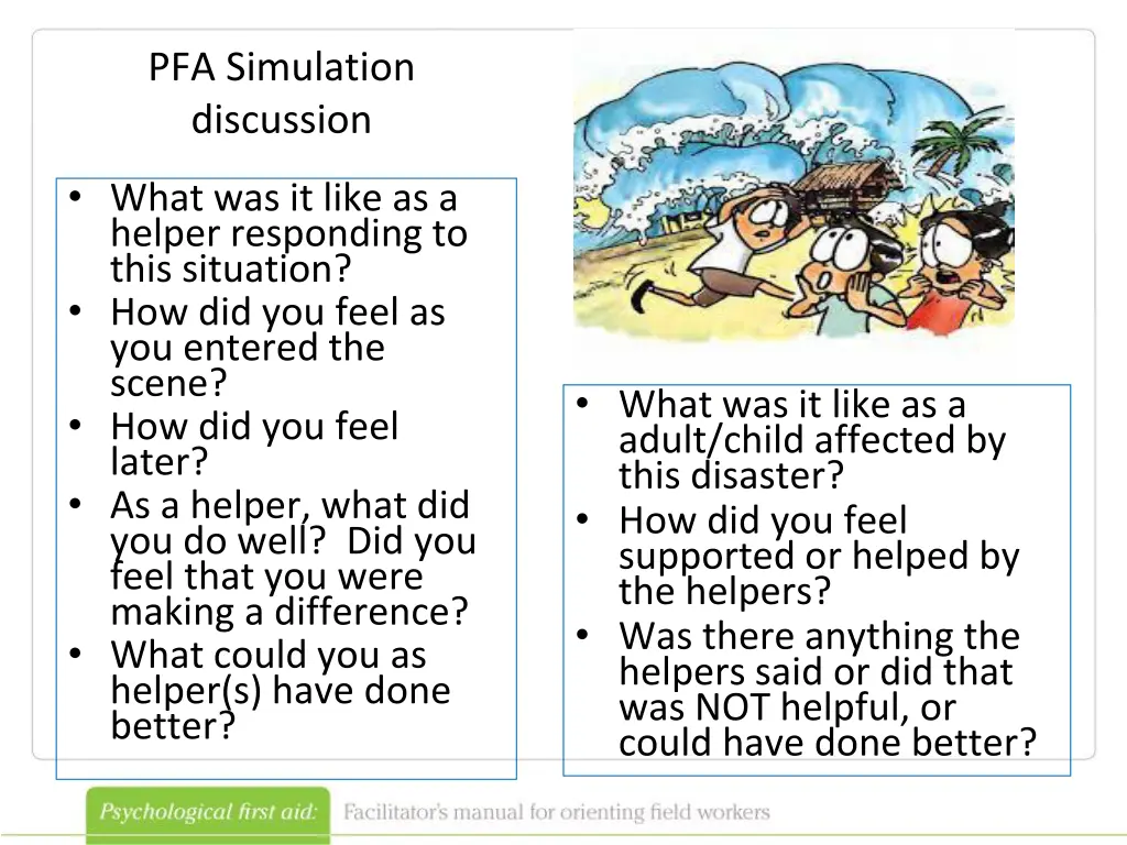 pfa simulation discussion