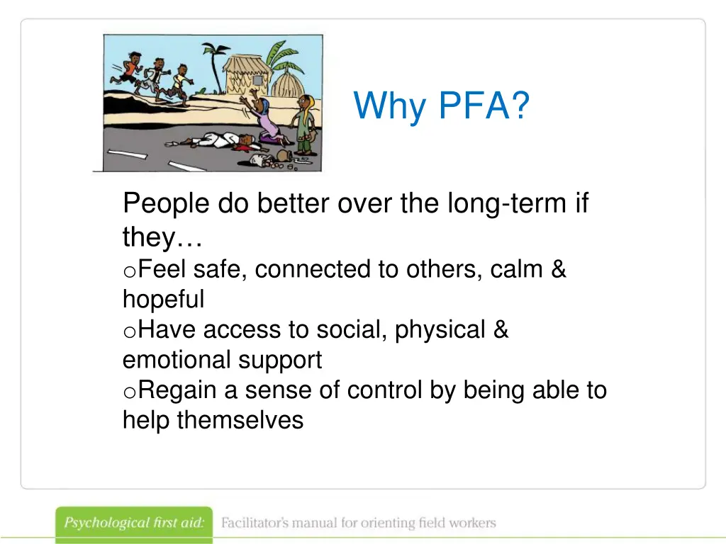 why pfa