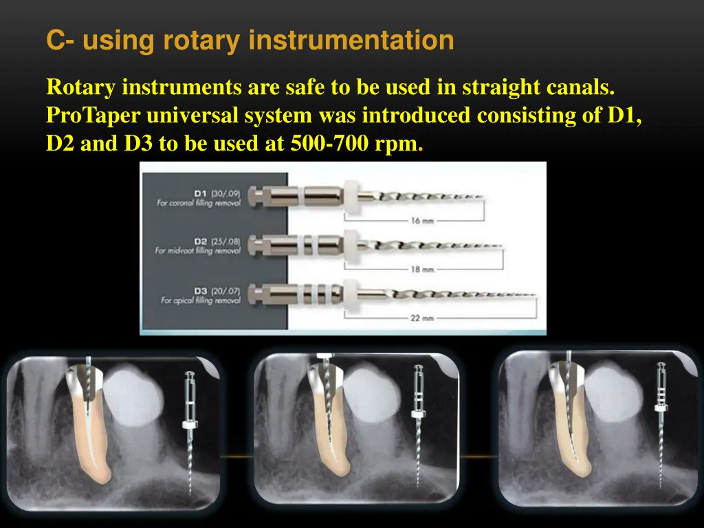 c using rotary instrumentation