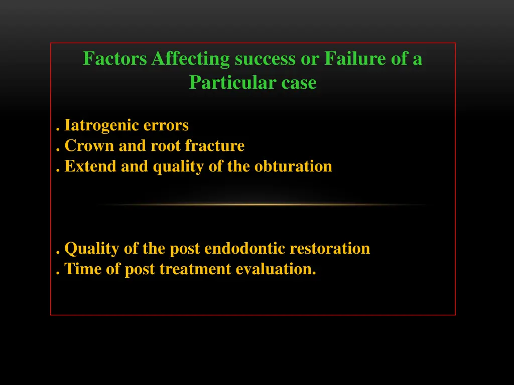 factors affecting success or failure 3