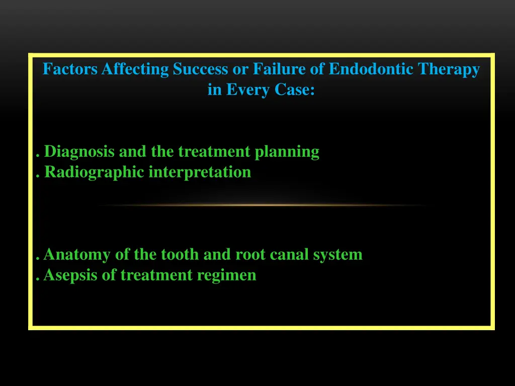 factors affecting success or failure