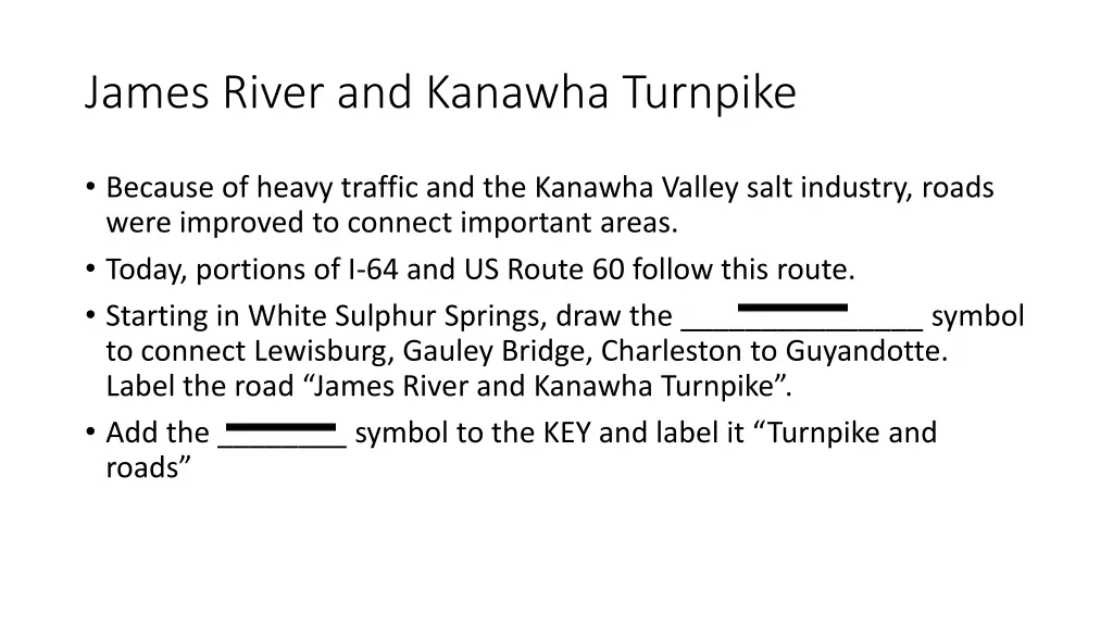 james river and kanawha turnpike