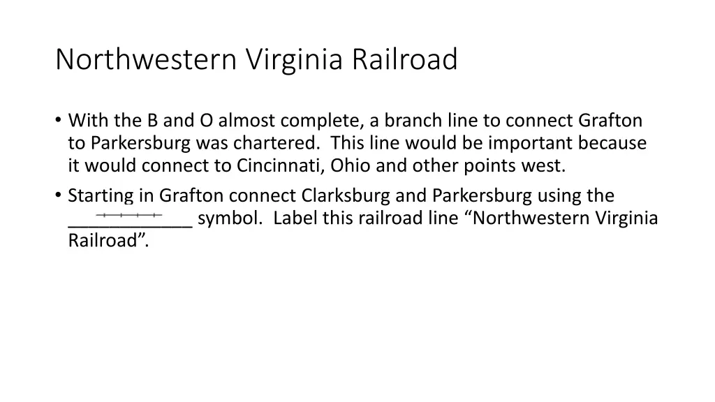 northwestern virginia railroad