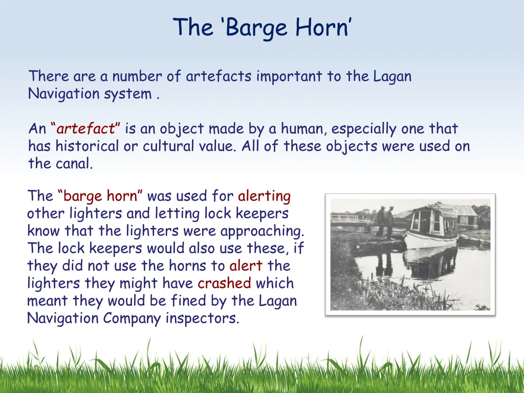 the barge horn