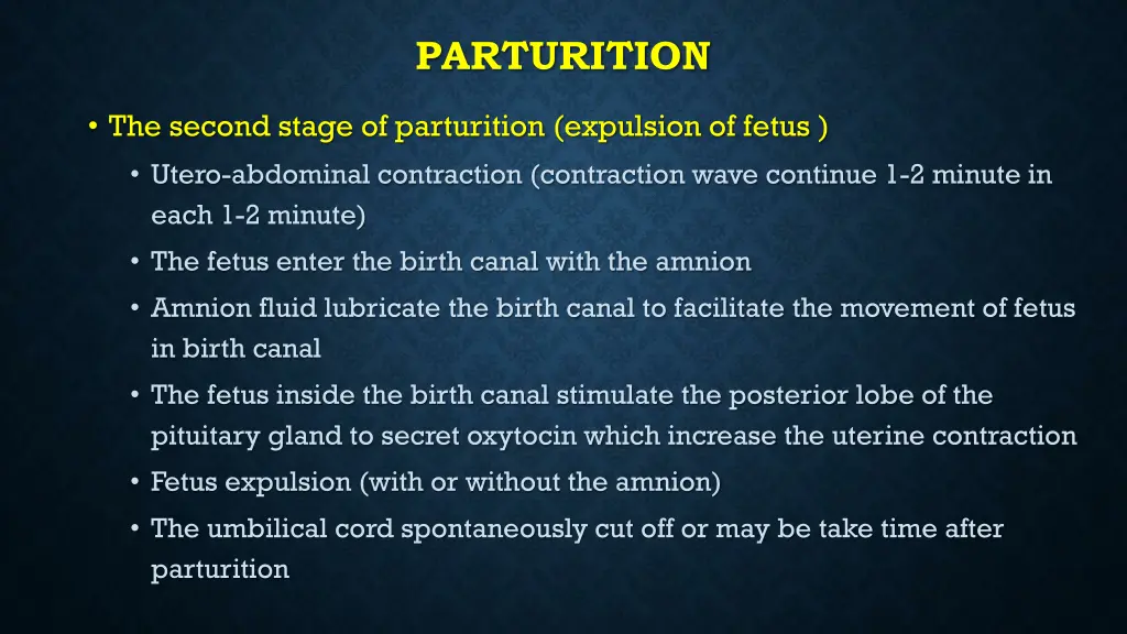 parturition 10