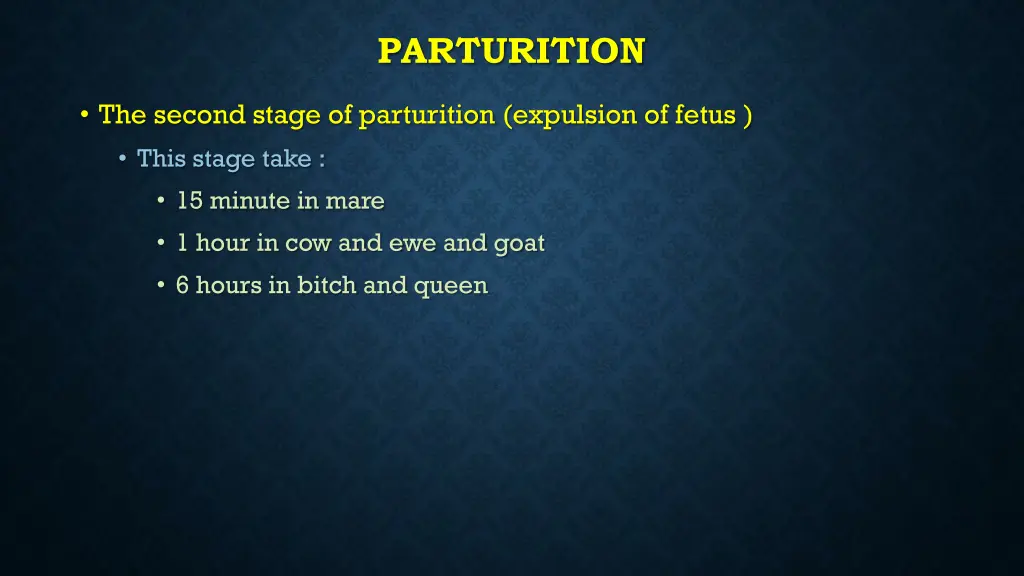 parturition 11