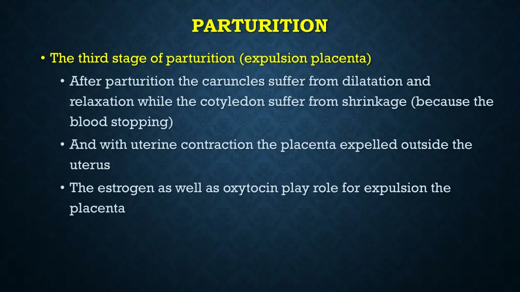 parturition 13