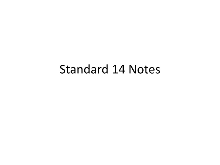 standard 14 notes