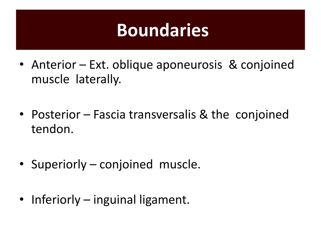 boundaries