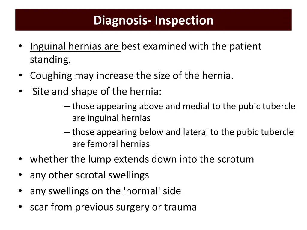 diagnosis inspection