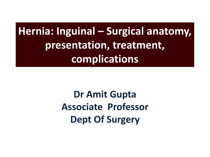 hernia inguinal surgical anatomy presentation