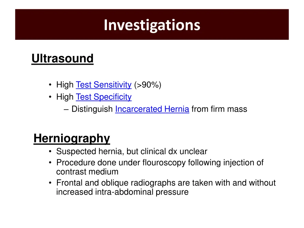 investigations