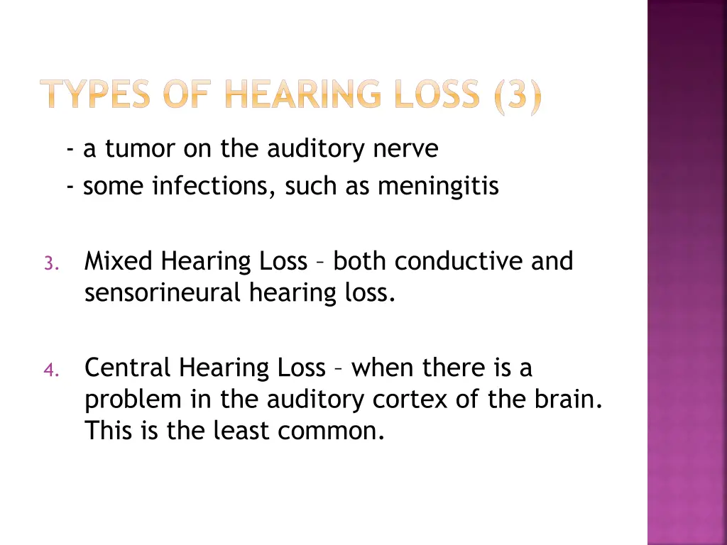 types of hearing loss 3