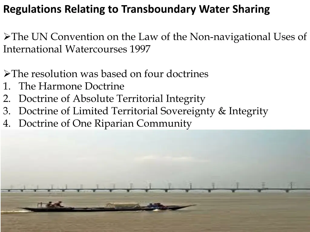 regulations relating to transboundary water