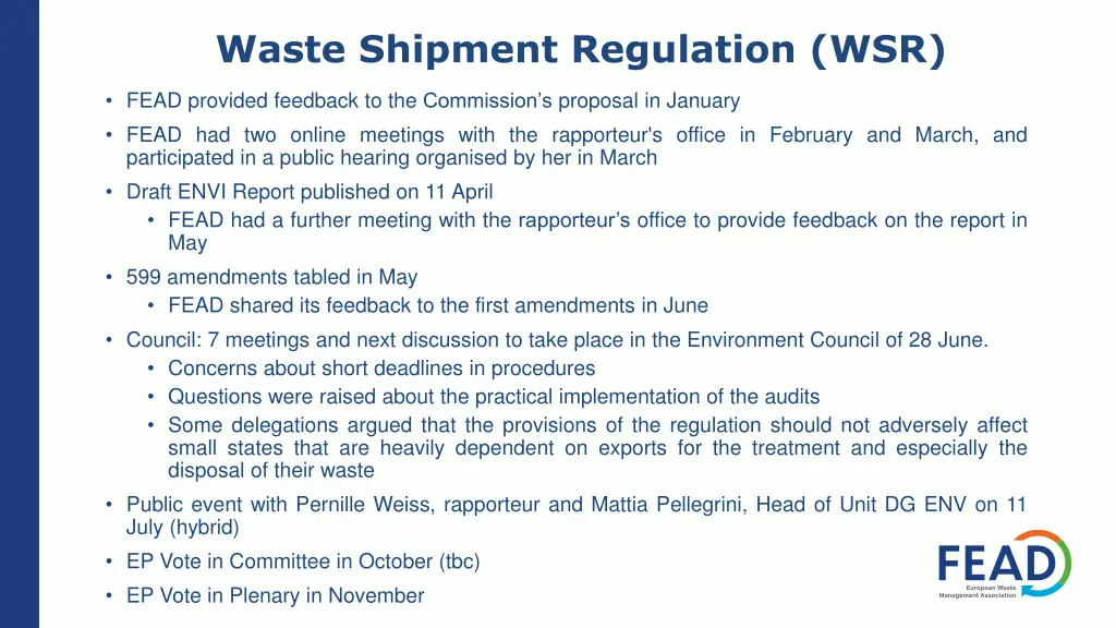 waste shipment regulation wsr