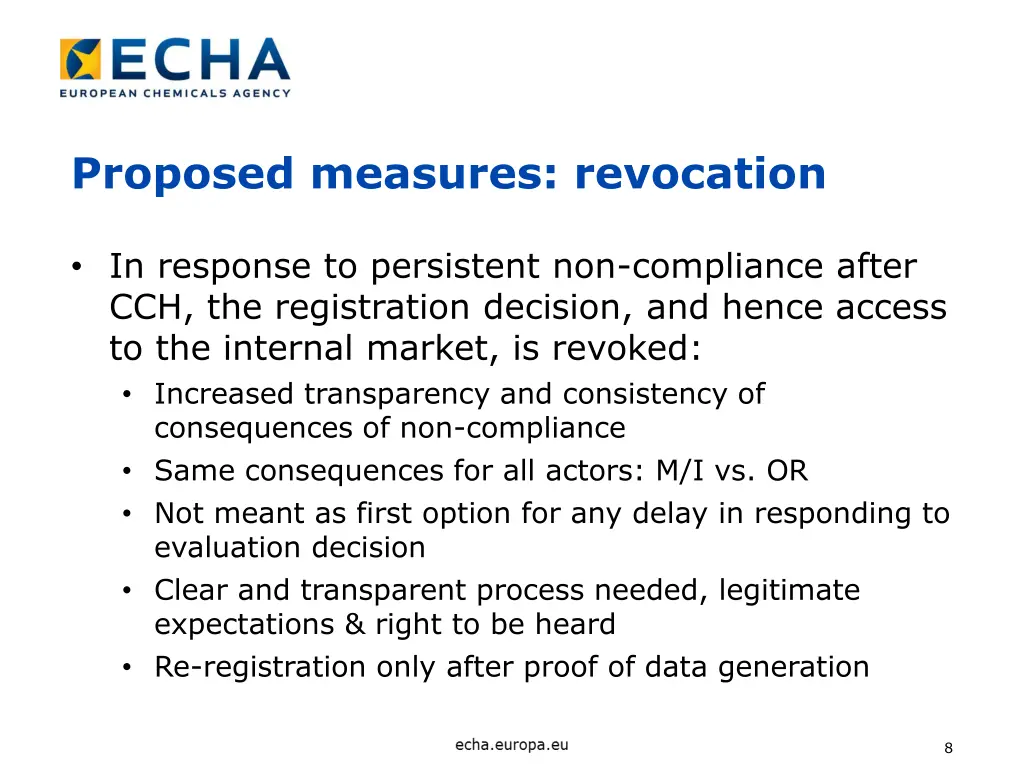 proposed measures revocation