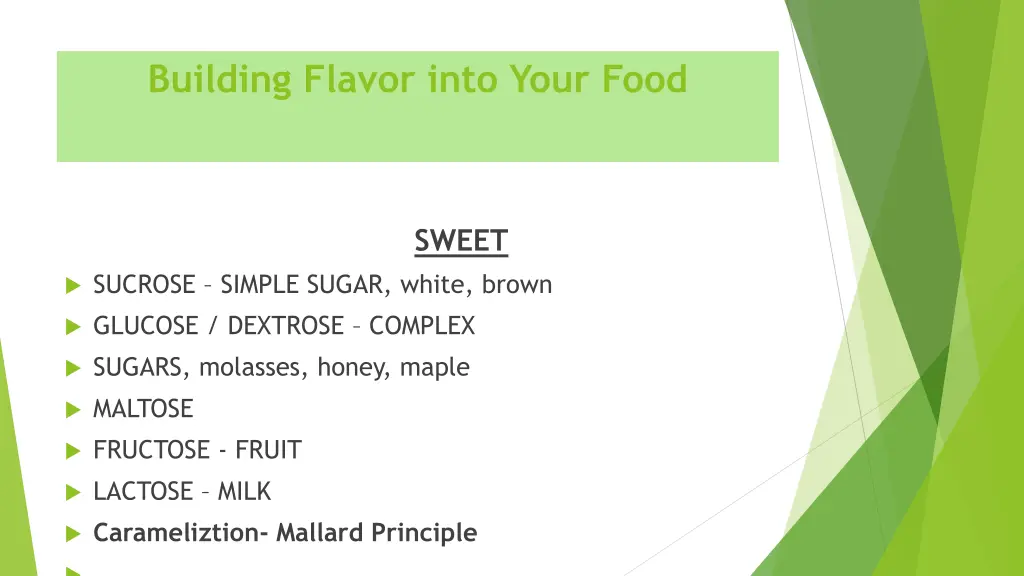 building flavor into your food 1