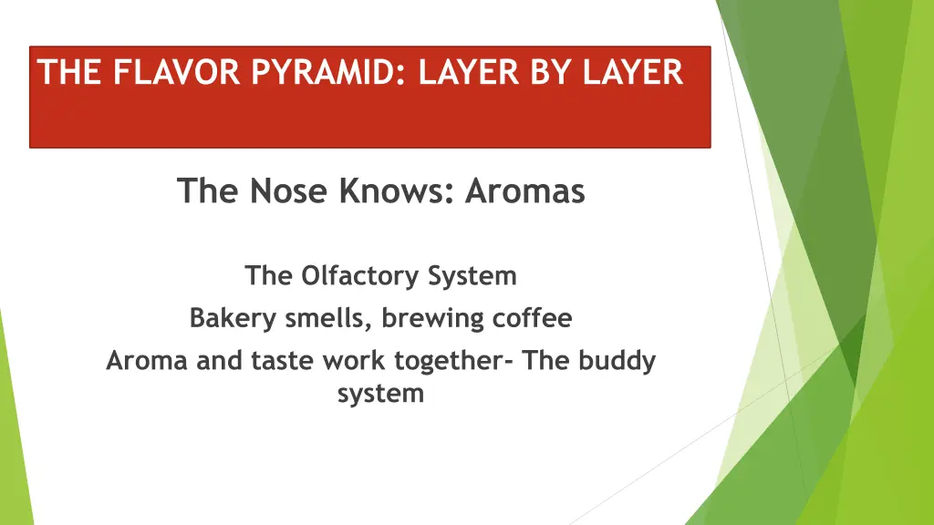 the flavor pyramid layer by layer 2