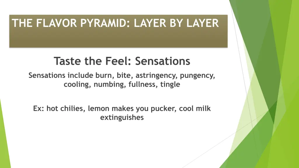 the flavor pyramid layer by layer 4