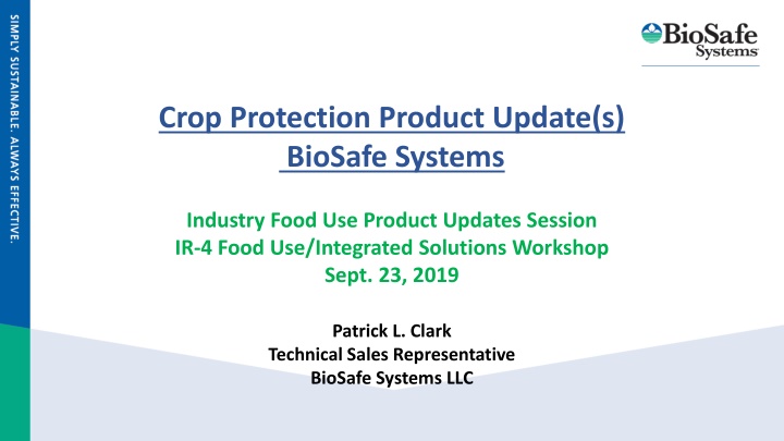 crop protection product update s biosafe systems