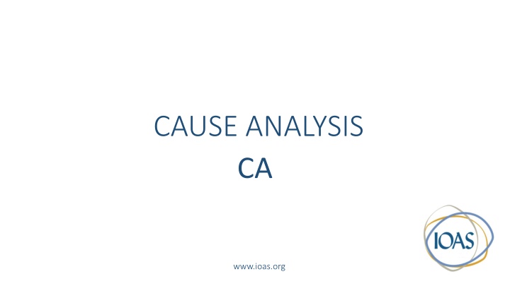 cause analysis ca