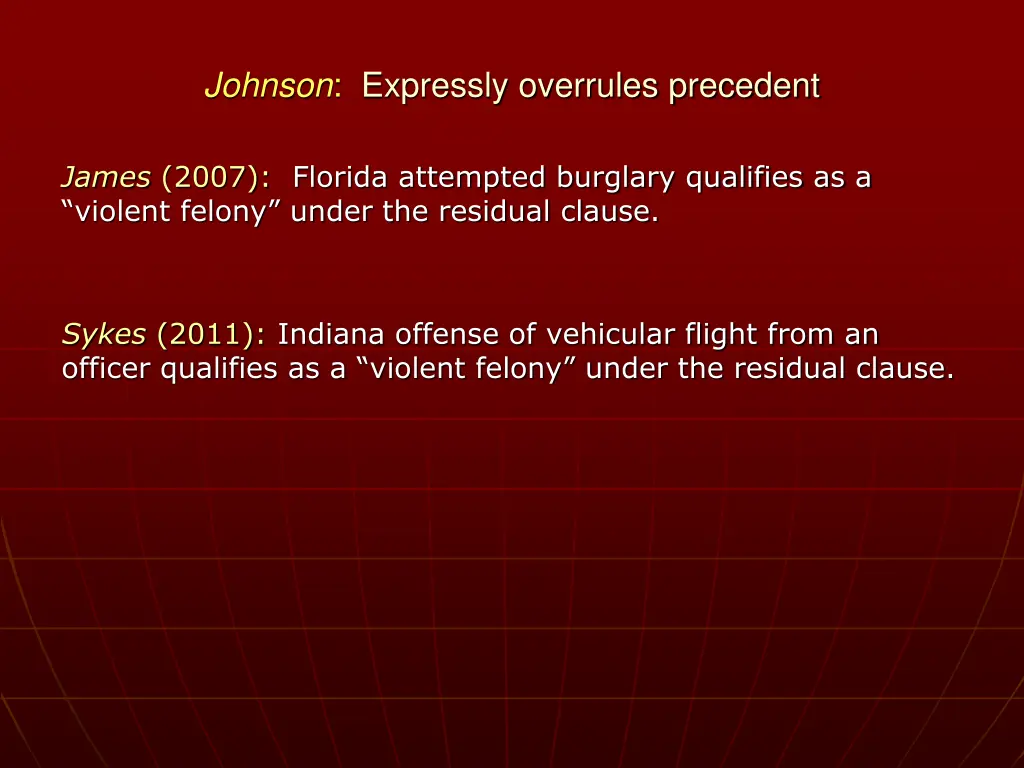 johnson expressly overrules precedent