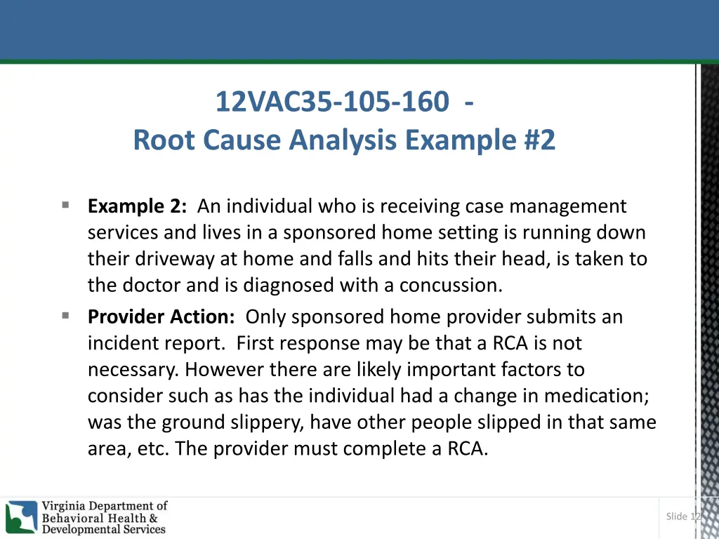 12vac35 105 160 root cause analysis example 2