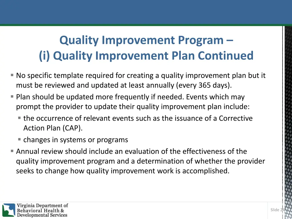 quality improvement program i quality improvement 2