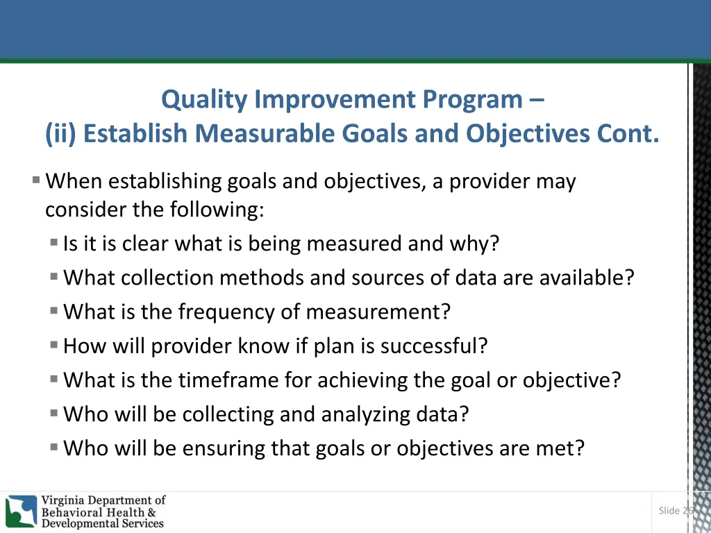 quality improvement program ii establish 1